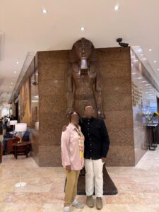 female Egypt pharoah statue