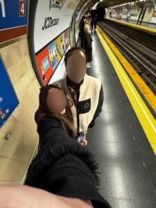 female in subway